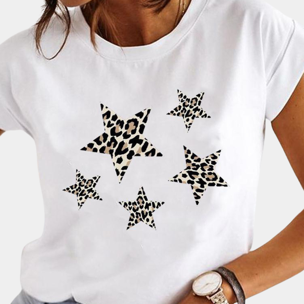 Stylowy t-shirt damski na lato