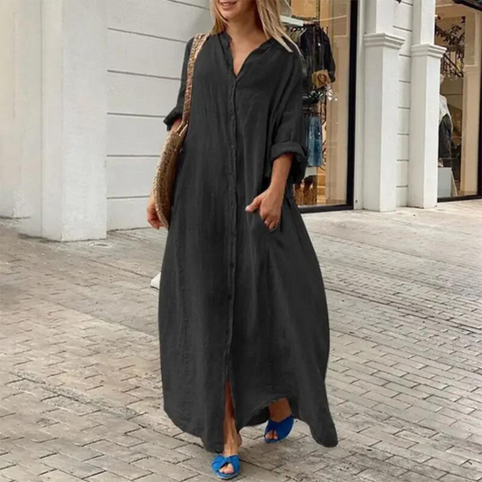 Elka - Casualowa sukienka maxi dla kobiet