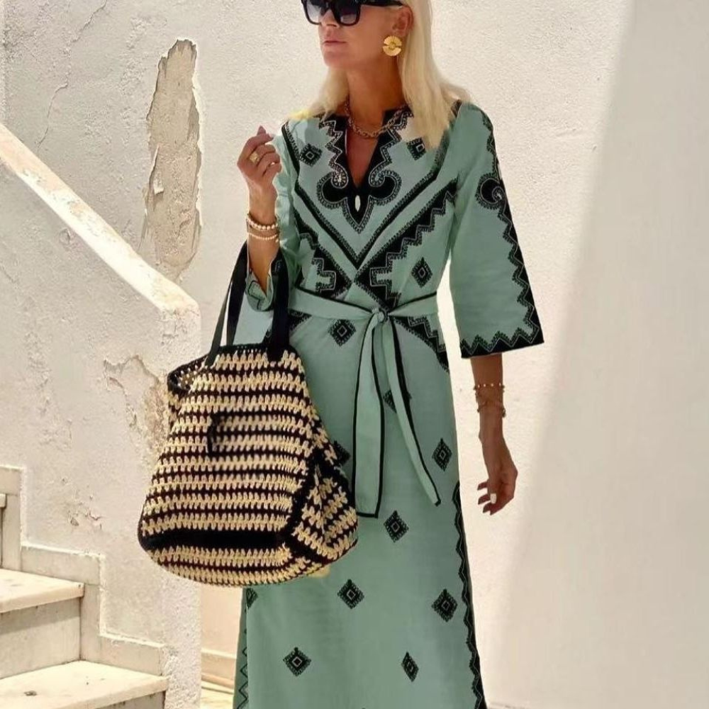 Jessica - Modna sukienka damska w paski