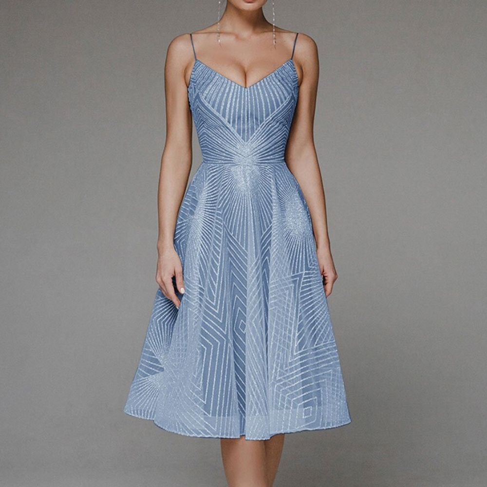 Blanca - Elegancka sukienka z odkrytymi plecami dla kobiet