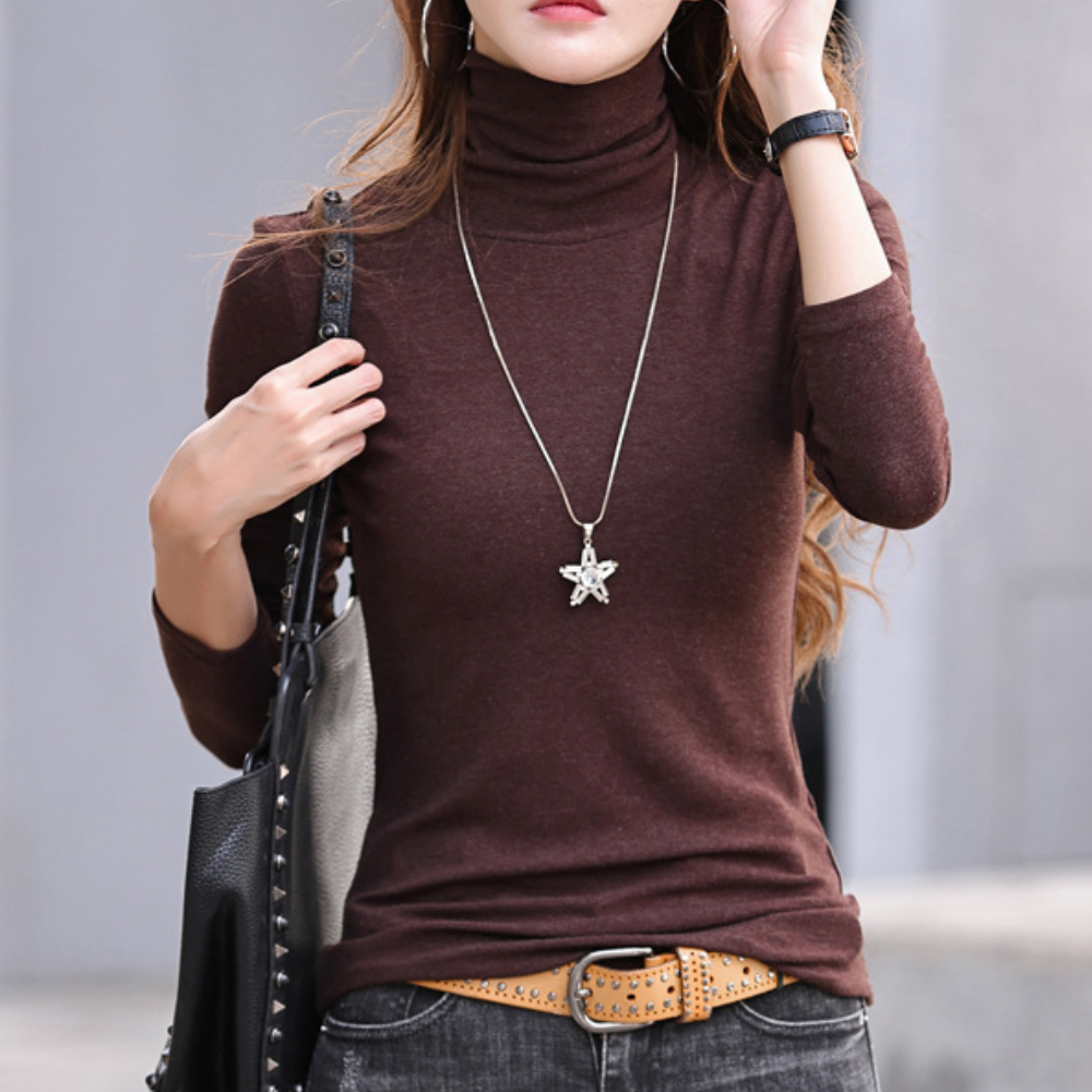 Zelia - Sweter z golfem dla stylowych kobiet