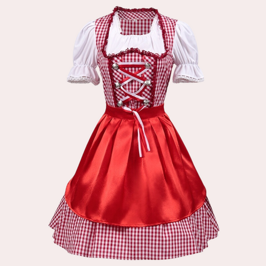 Rowena - Retro Oktoberfest Dirndl Dress dla pań