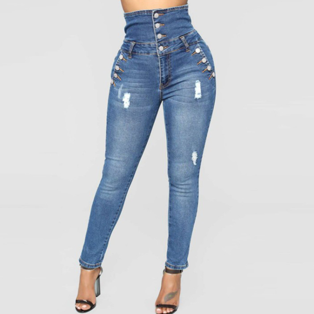 Nola - Eleganckie spodnie skinny z wysoką talią dla kobiet