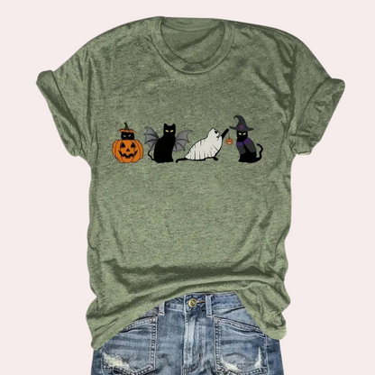 Kati - świąteczna koszulka na Halloween dla kobiet