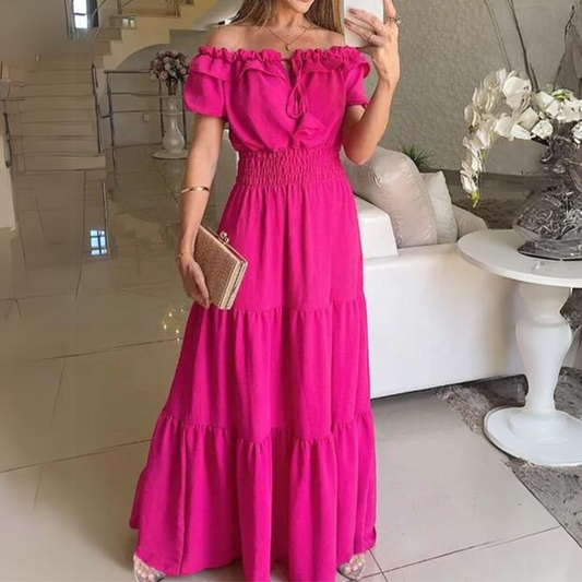 Callie - Modna sukienka bez ramion