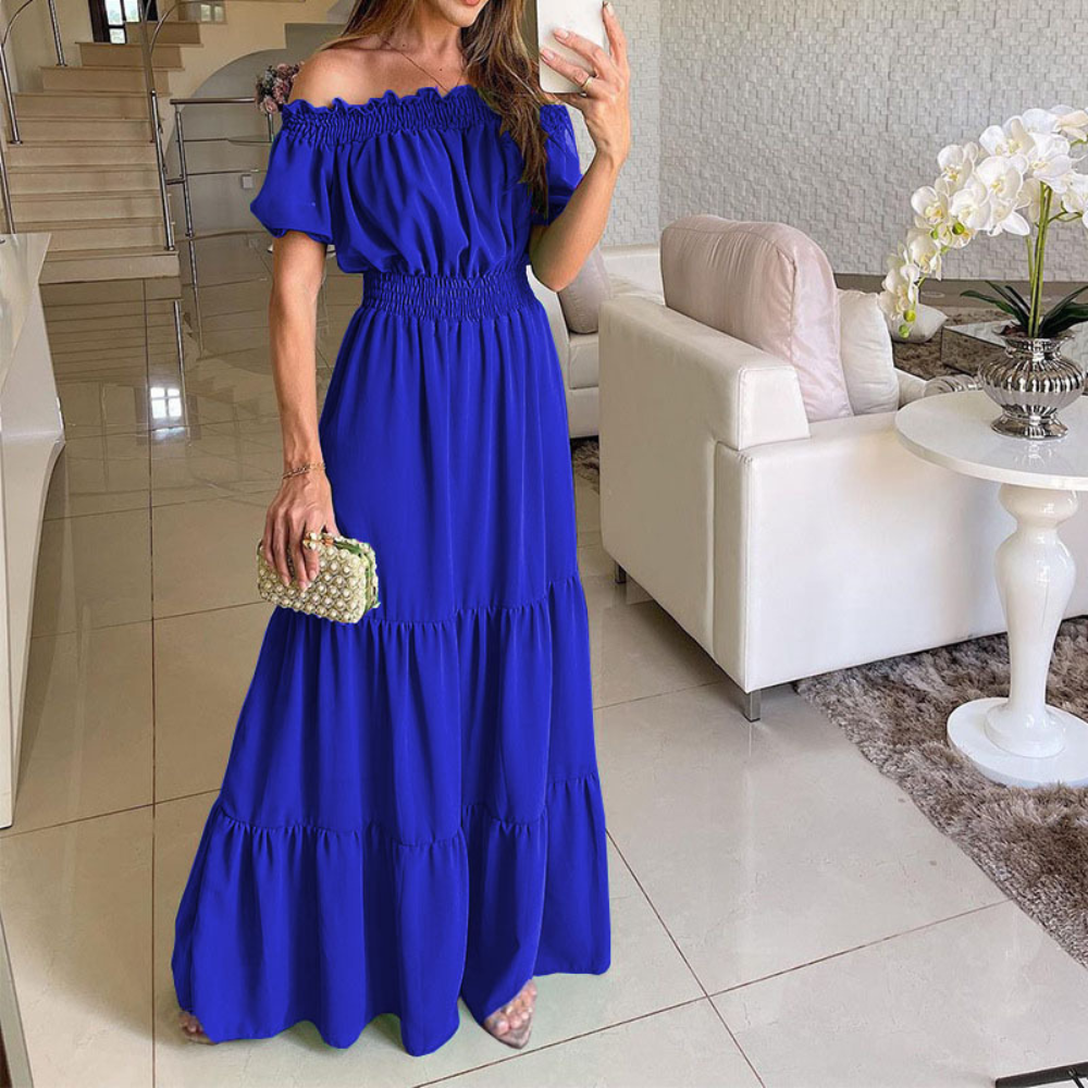 Callie - Modna sukienka bez ramion