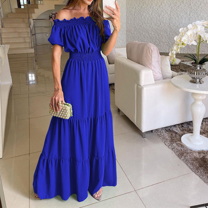 Callie - Modna sukienka bez ramion