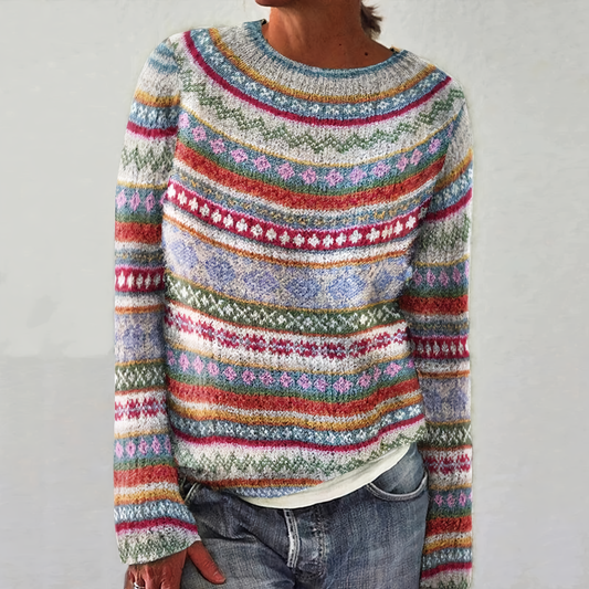 Sweter z geometrycznym wzorem - Candace