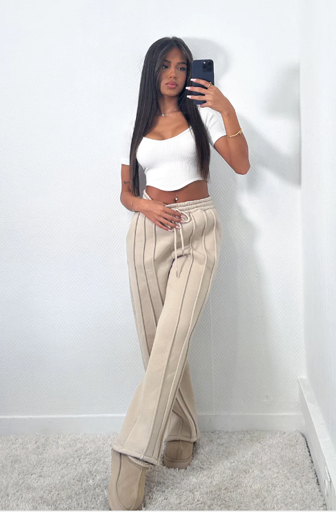 Heidi Fashion - Spodnie dresowe w paski