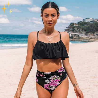 Eugenia® | Góra od bikini + spodnie z wysokim stanem - Poczuj się pewnie i pięknie w słońcu