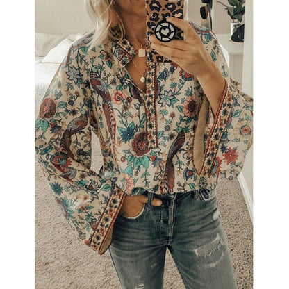 Bluzka Vinera | Bluzka boho z nietoperzowymi rękawami