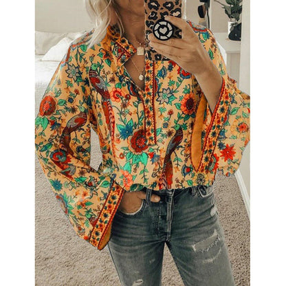 Bluzka Vinera | Bluzka boho z nietoperzowymi rękawami