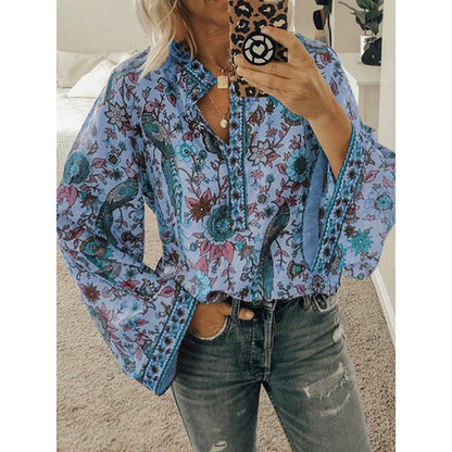 Bluzka Vinera | Bluzka boho z nietoperzowymi rękawami