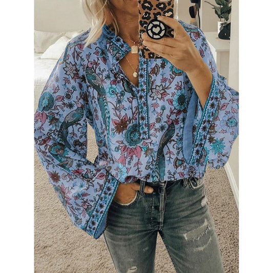 Bluzka Vinera | Bluzka boho z nietoperzowymi rękawami