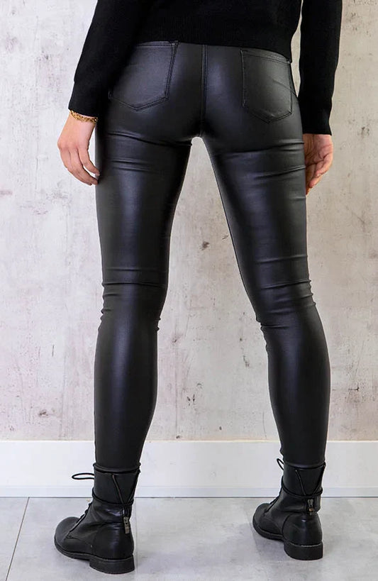 Olivia | Skórzane spodnie skinny | Wytrzymałe i szykowne | Idealne dopasowanie