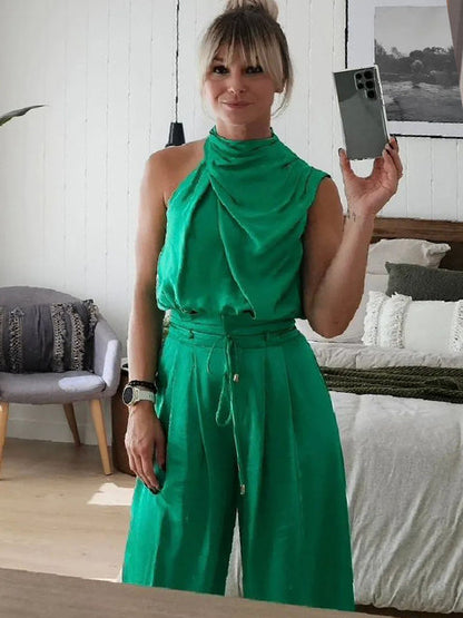 Elle - Elegancki top bez rękawów dla kobiet