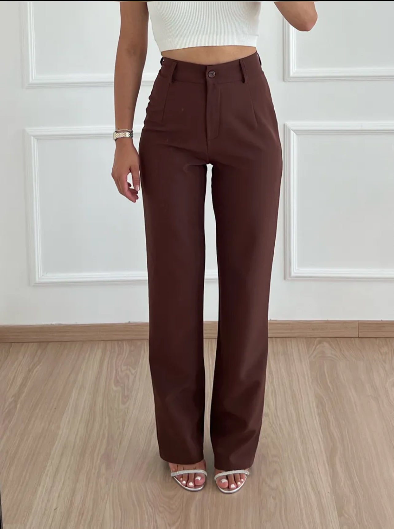 Isabelle | Eleganckie spodnie | Ponadczasowy styl | Luksusowa mieszanka