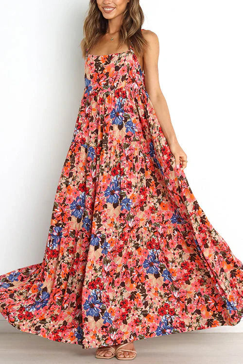 Sukienka maxi w kwiaty