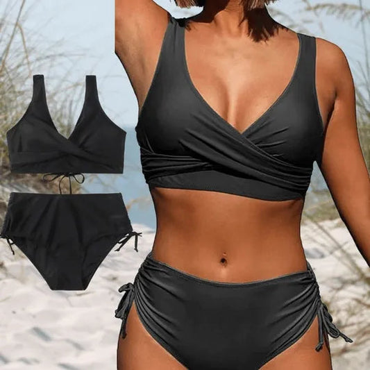 Damskie bikini - Modny 2-częściowy zestaw - Wysokiej jakości materiały - Idealny na letni relaks
