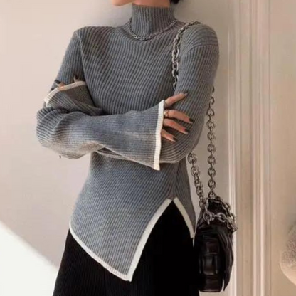 Stylowy sweter ze stójką