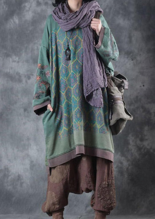 Donella - O-neck midi sukienka oversize
