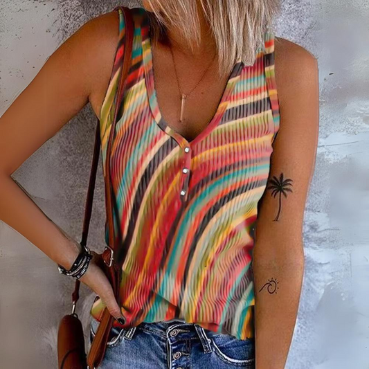 Elena - Rainbow Tank Top