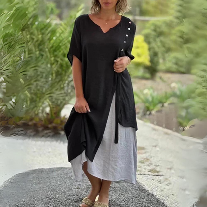 Elisa - Casualowa sukienka asymetryczna