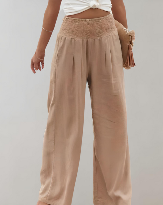 Erica | Szerokie plisowane spodnie | Elegancki styl casualowy | Lekki materiał