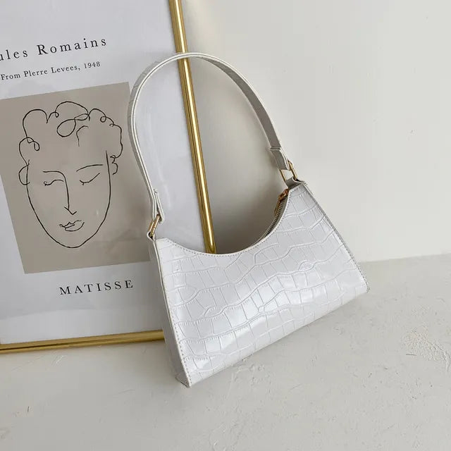 Mallie - Damska torba na ramię ze skóry w stylu retro