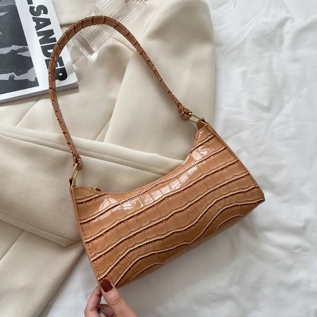 Mallie - Damska torba na ramię ze skóry w stylu retro