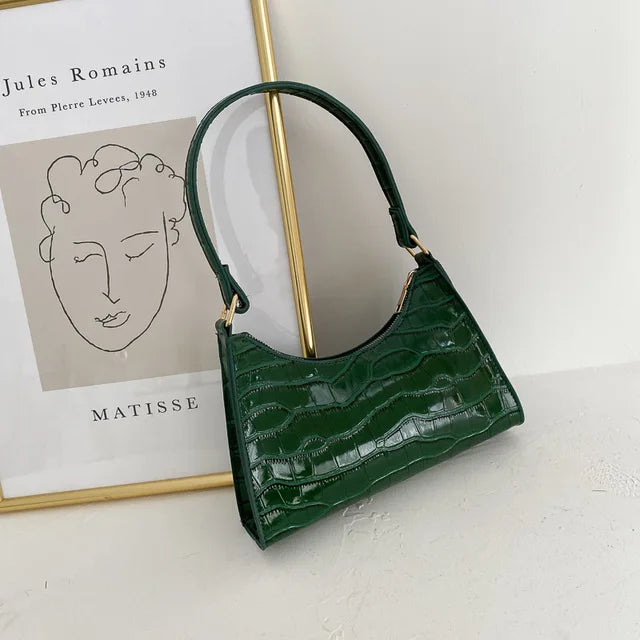 Mallie - Damska torba na ramię ze skóry w stylu retro