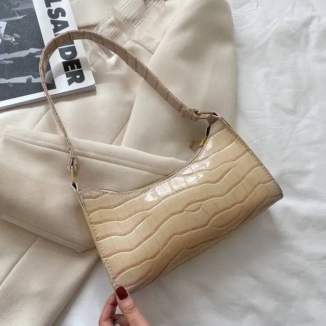 Mallie - Damska torba na ramię ze skóry w stylu retro