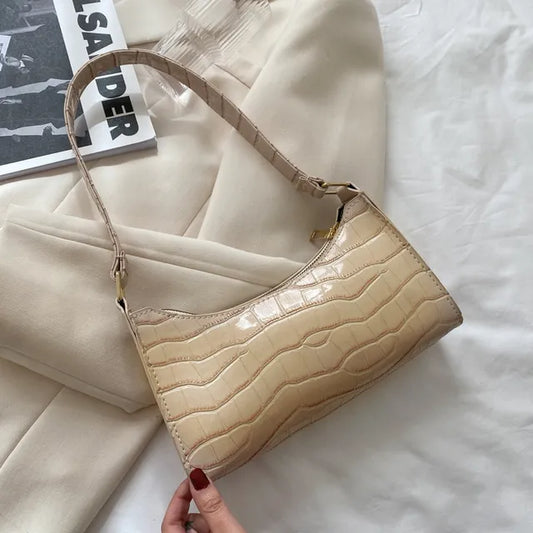Mallie - Damska torba na ramię ze skóry w stylu retro
