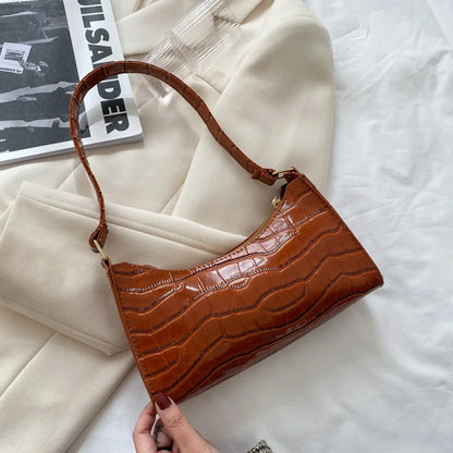 Mallie - Damska torba na ramię ze skóry w stylu retro