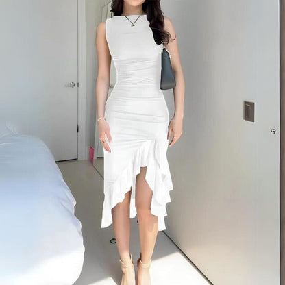 Fenna - Elegancka sukienka bodycon z falbanami