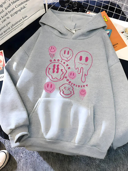 Zabawna bluza graficzna z kapturem - Gia