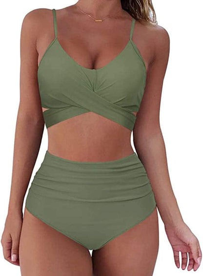 Kolorowe bikini damskie z wysokim stanem Vardi Dante™ | Belle