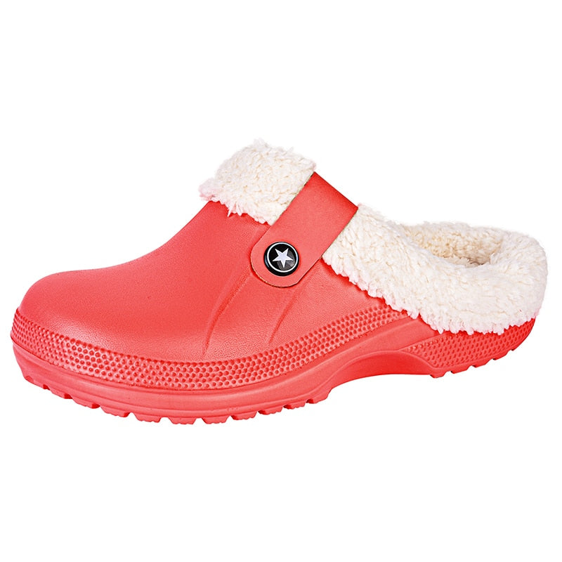 Wodoodporne pluszowe buty domowe