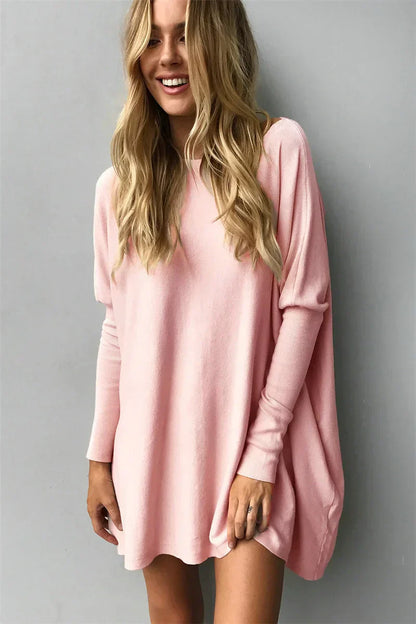 Szeroki sweter damski