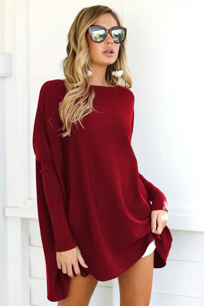 Szeroki sweter damski