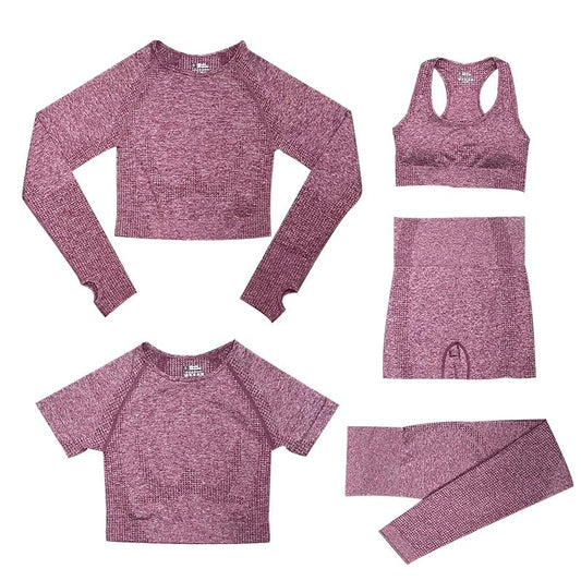 Zestaw sportowy Parts | Damskie topy i legginsy sportowe z wysokim stanem