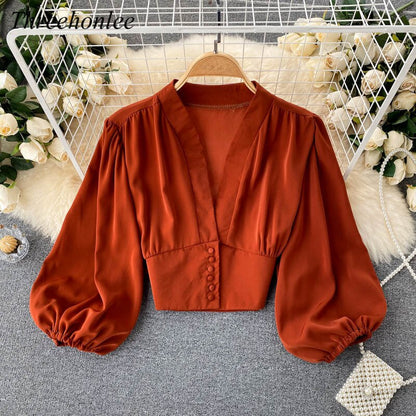 MiekesBlouse I Satynowa bluzka dla kobiet