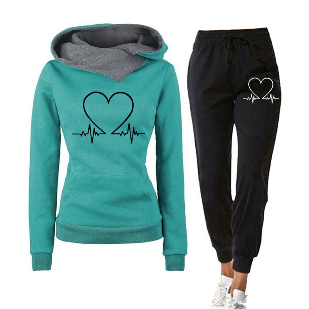 Heidi Fashion - Damski zestaw do joggingu ze spodniami