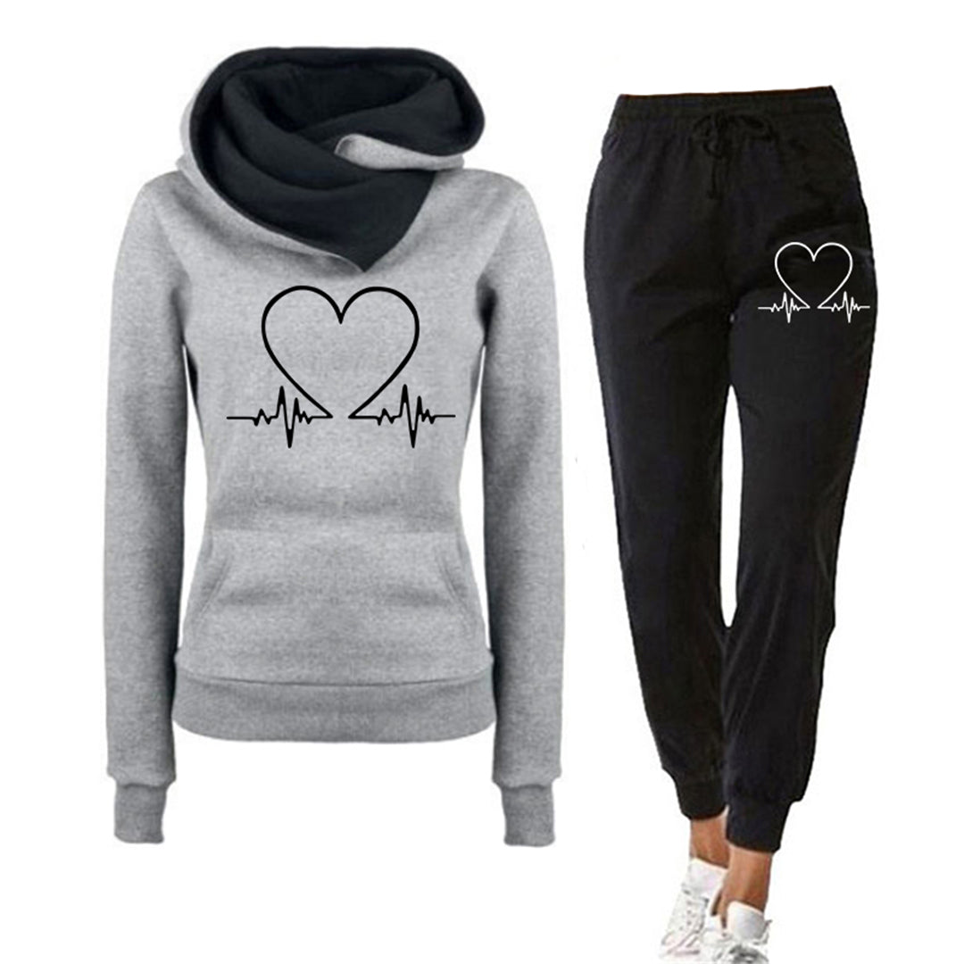 Heidi Fashion - Damski zestaw do joggingu ze spodniami