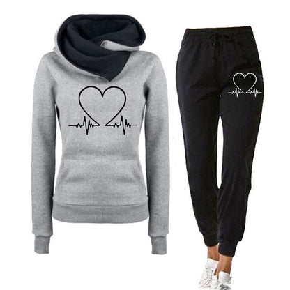 Heidi Fashion - Damski zestaw do joggingu ze spodniami