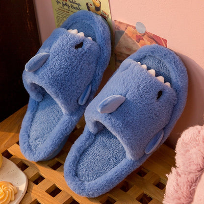 Zimowe wełniane kapcie Cartoon Shark