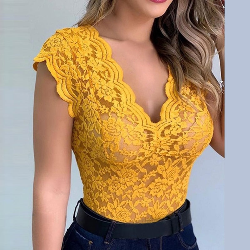 Vardi Dante™ Kyra Lace Top | Seksowny i elegancki top dla kobiet