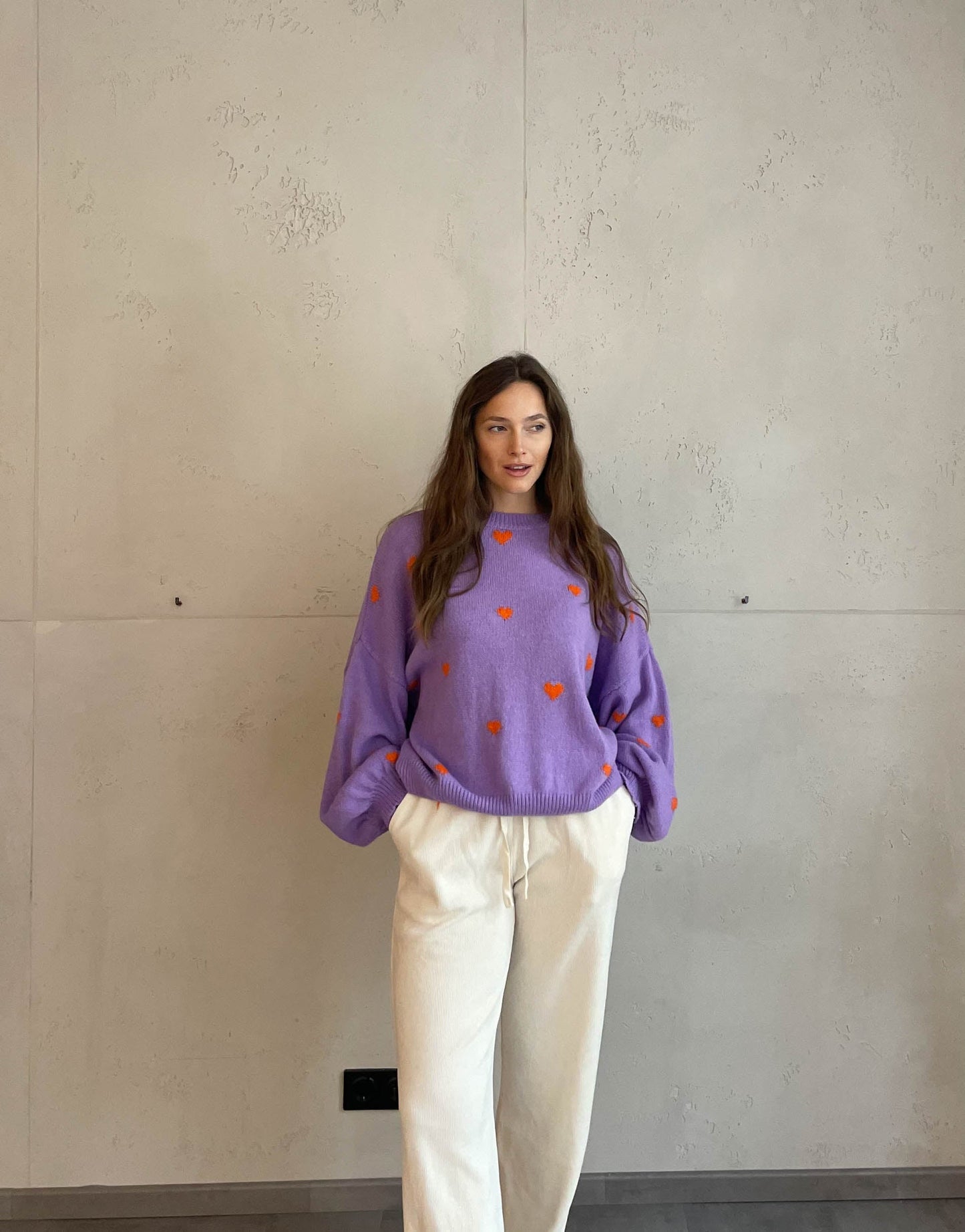 Sweter Asha z sercami