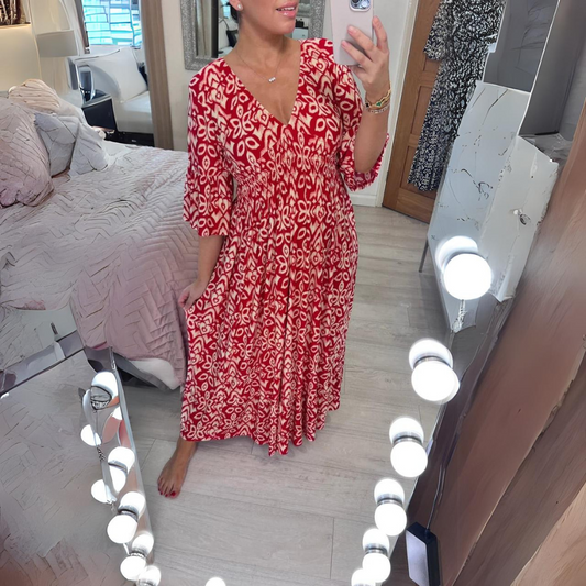 Inge - Elegancka sukienka w kwiaty