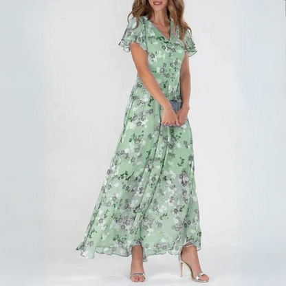 Jolanda - Elegancka sukienka w kwiaty